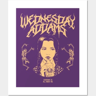 Wednesday Addams Metal Posters and Art